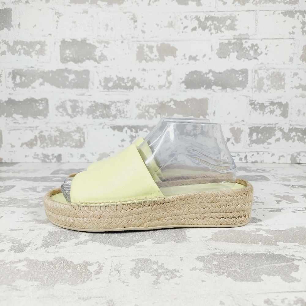 New Vince Women's Yellow Jesse Slide Espadrille Sandals i158